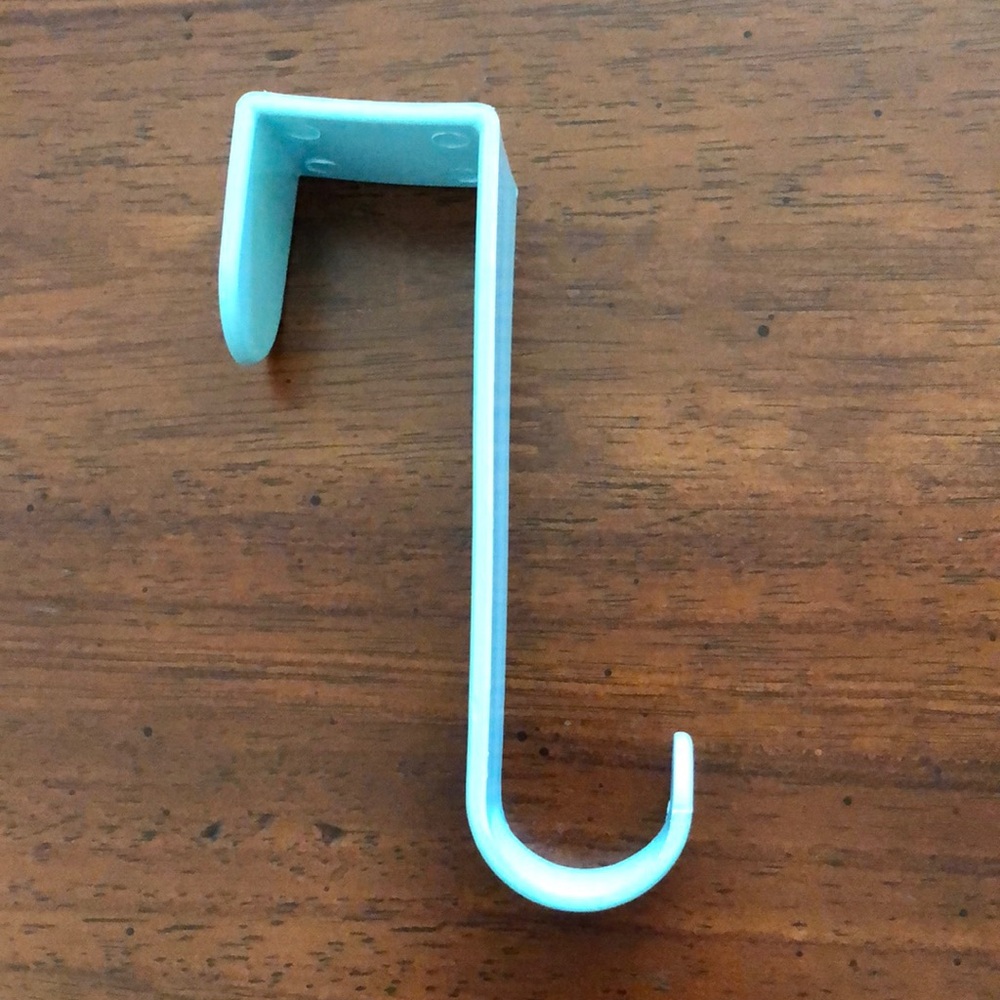 Over The Door Hanging Hook Pale Turquoise Color